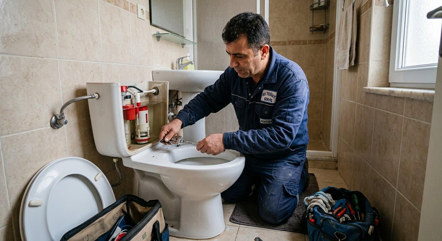 Klozet ve Rezervuar Tamiri tesisat kontrolü